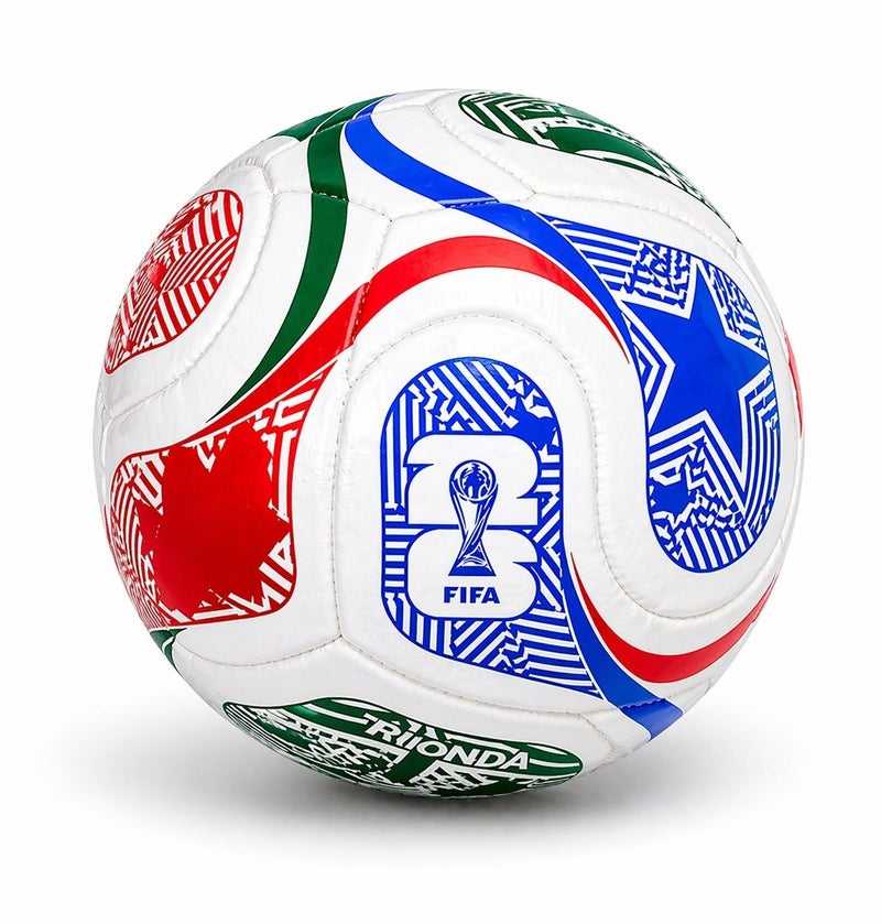 FIFA World Cup كرة قدم - موديل 2026 - تصميم جديد مقاس 5 - كرة تدريب داخلية وخارجية لكرة القدم للملاعب والتدريب الاحترافي (ألوان متنوعة) - Image 1