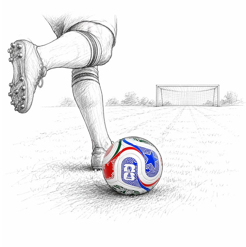 FIFA World Cup كرة قدم - موديل 2026 - تصميم جديد مقاس 5 - كرة تدريب داخلية وخارجية لكرة القدم للملاعب والتدريب الاحترافي (ألوان متنوعة) - Image 2