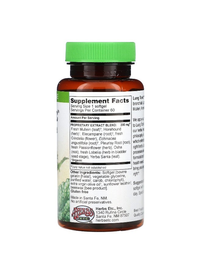 Herbs Etc., Lung Tonic, 60 Softgels (Packaging may vary) - Image 2