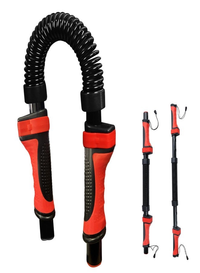 plzzree Power Twister Bar Arm Chest: Adjustable Upper Body Expander Equipment for Arm Chest - Spring Shoulder Forearm Bicep Strength Exercise Workout Training - Image 1