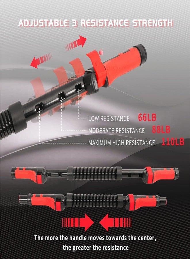 plzzree Power Twister Bar Arm Chest: Adjustable Upper Body Expander Equipment for Arm Chest - Spring Shoulder Forearm Bicep Strength Exercise Workout Training - Image 2
