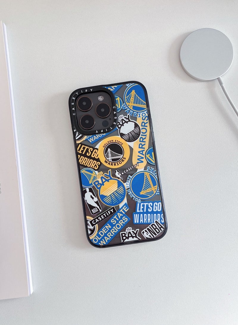 Casetify iPhone 14 Pro Max Case NBA WARRIORS Mania Case Magnetic Magsafe MagFit Anti-Yellowing Technology Cover - Image 2