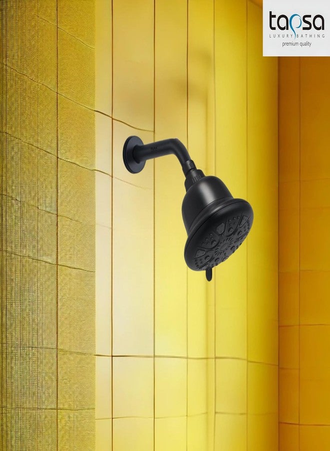 TAPSA LUXURY BATHING Tapsa Stainless Steel 12 Inch Round Arm Black|Shower Rod For Showers|Black Shower Arm|Shower Arm for Overhead Showers (Pack of 1) - Image 4