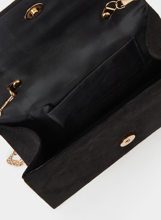 Styli Embellished Stone Handbag with Chain Strap - Image 4