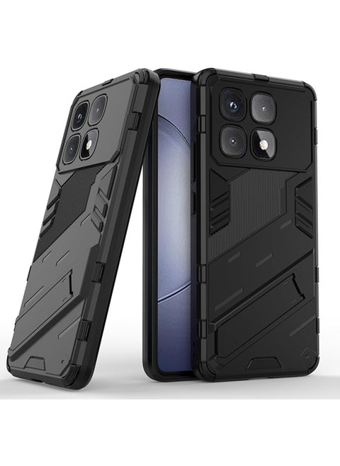Case Compatible with Xiaomi 14T Pro 2024, 2-in-1 TPU+PC Dual Layer Combo Shockproof Ultra-Thin Protective Phone Back Cover with Kickstand