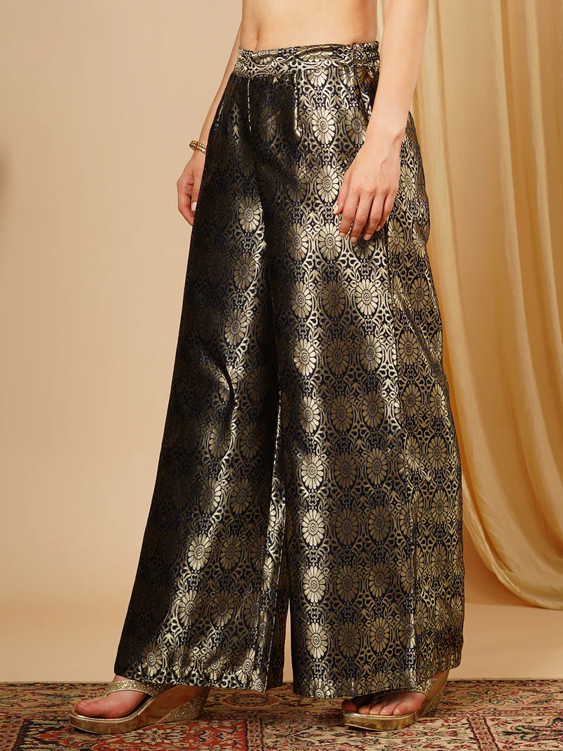 globus Globus Women Floral Printed Wide Leg Ethnic Palazzo
