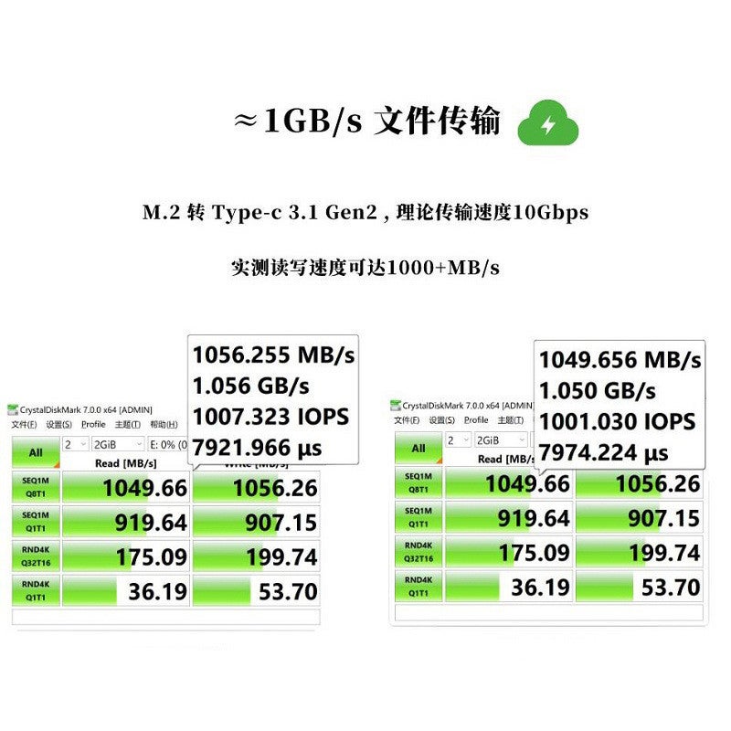 2230 Hard Disk Box M.2 Solid State Nvme/Ngff Dual Protocol 10Gbps Aluminum Alloy Cnc Enclosure Heat Dissipation - Image 5