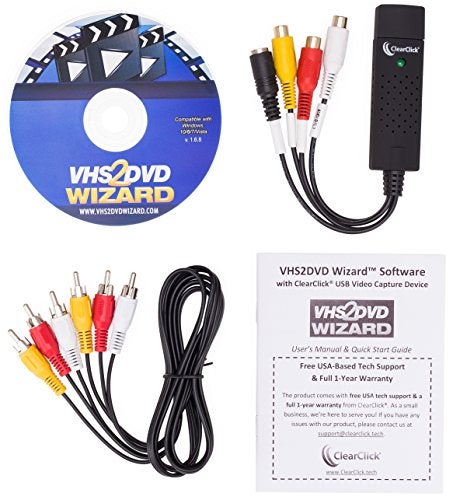 ClearClick VHS To DVD Wizard with USB Video Grabber & Free USA Tech Support - Image 3
