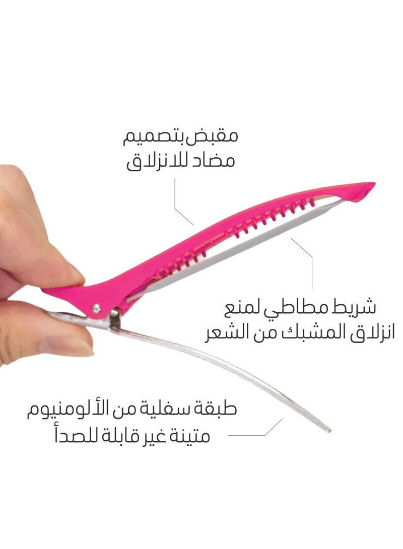 ميلا مشبك الشعر 5 قطع من ميلا - وردي - Image 4