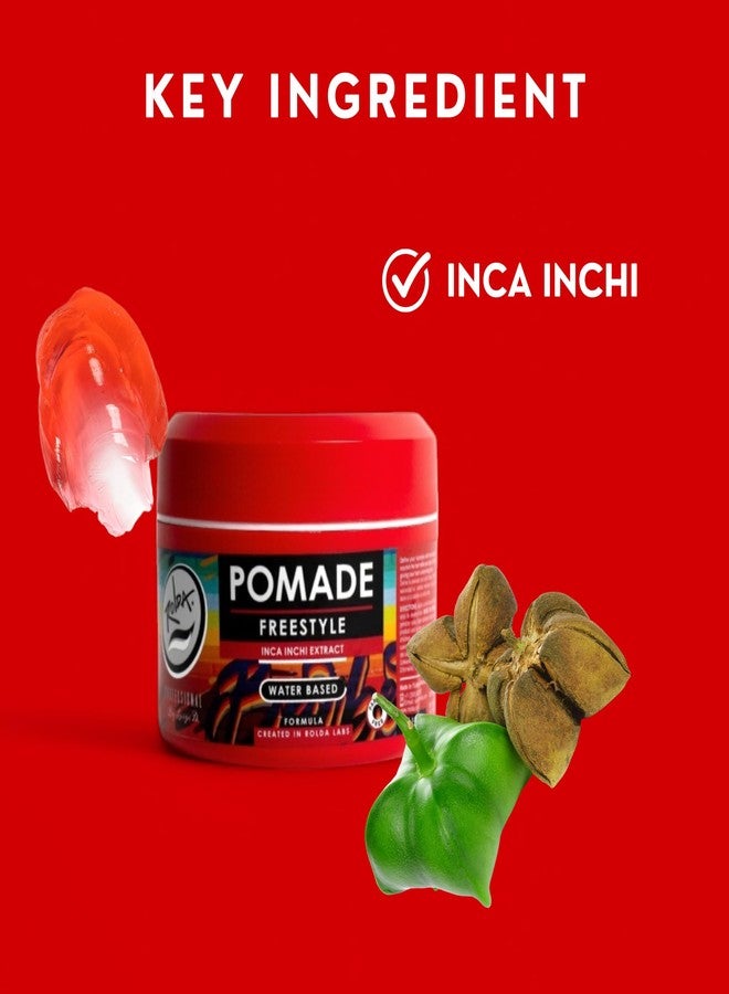 Rolda Freestyle Hair Pomade for Men - Water-Based & Flake-Free Men's Hair Products with Medium Hold & Shine - Made with Inca Inchi Extract for Added Silkiness - Non-Greasy & Residue-Free (5.29 oz) - Image 4