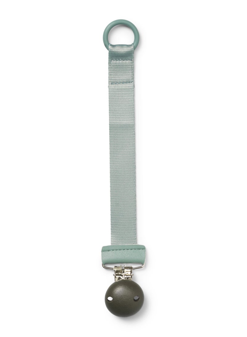 Elli Junior Elodie Details -Pacifier Clip Wood - Hazy Jade - Image 1