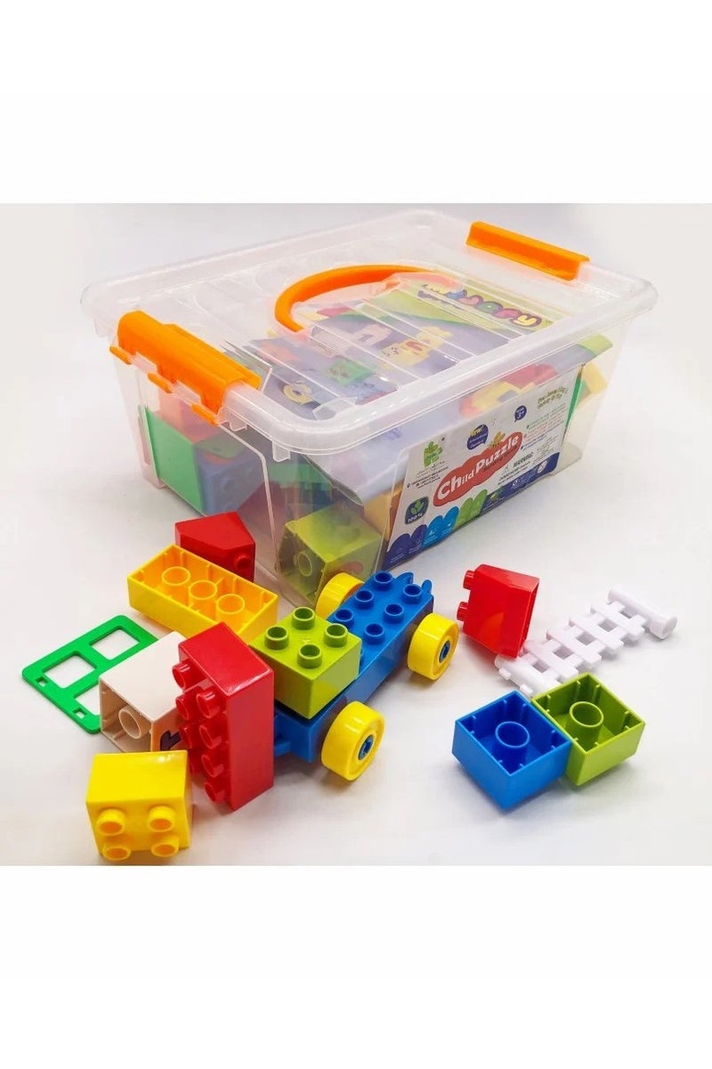 Colorful Building Blocks Set for Kids with Storage Box – Boost Creativity & Imagination 