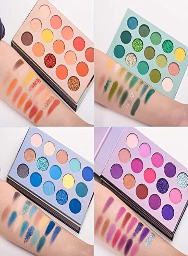 Glowhouse 60 Color Makeup Palette Highlighters Eye Make Up Shimmer Finish Multicolor - Image 3