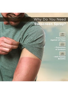 The Man Company The Man Company Sunscreen Spray SPF 50 PA+++ for Men -2 x 50ml | No White Cast, Quick Absorbing | UV A/B Protection with Matte Effect | Easy Application, Water Resistant for Oily Skin  - Image 4