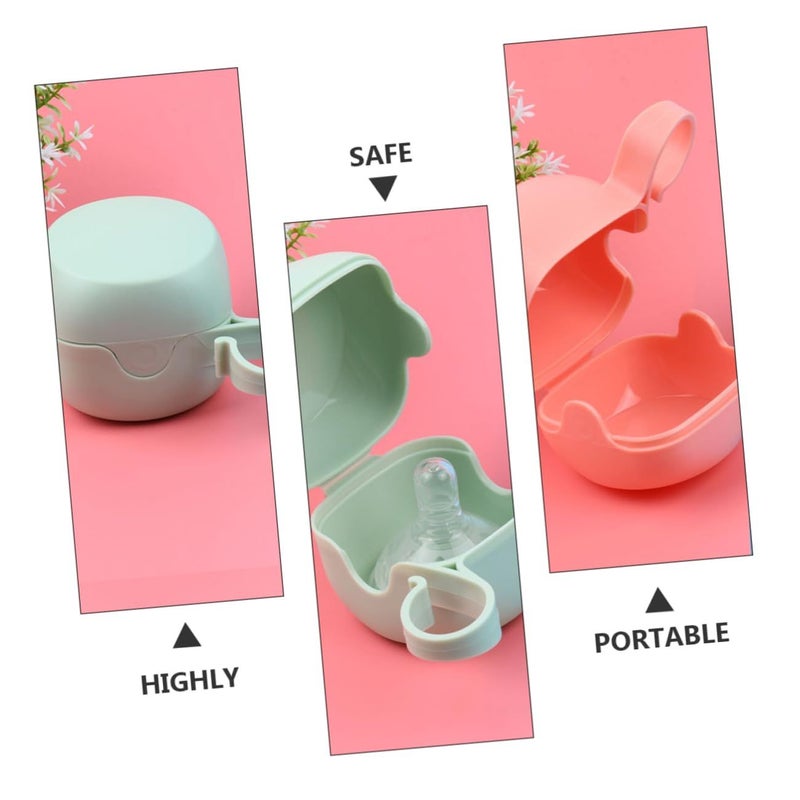 SUPVOX 4pcs Case Clip Storage Box Protective Cover Compact Travel - Image 5