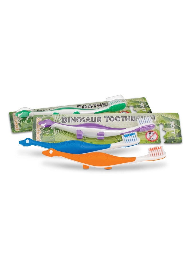 Practicon Smilegoods Y301 Dinosaur Child Toothbrush, Soft Bristle, Individually Packaged Toothbrushes, Assorted Colors Bulk Pack Of 72 - Image 1