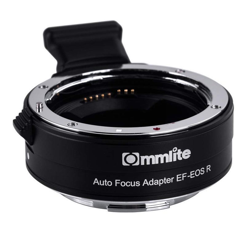 Commlite Commlite CM-EF-EOS R Lens Adapter, Electronic Auto-Focus EF to R Mount Adapter for Canon EF/EF-S Lens to EOS R, EOS RP, EOS R6, EOS R5 Series Mirrorless Cameras - Image 1