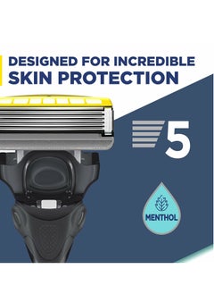 WILKINSON Hydro 5 Skin Protection Advanced Men's Shaving Razor With Gel Pool And 9 Blades  - Image 2