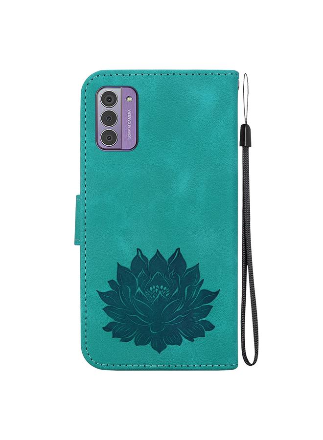 erorex Case For Nokia G42 Lotus Embossed Leather Phone Case  - Image 3