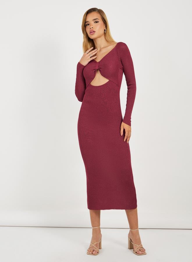 Styli Cutout Knit Dress - Image 5