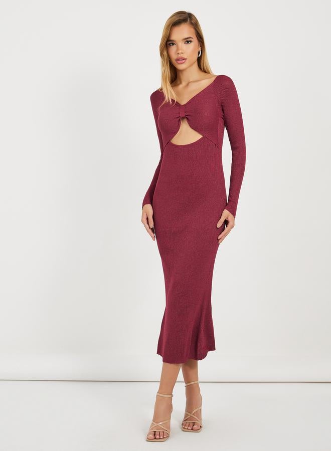 Styli Cutout Knit Dress - Image 1
