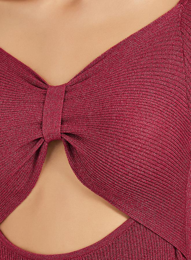 Styli Cutout Knit Dress - Image 3