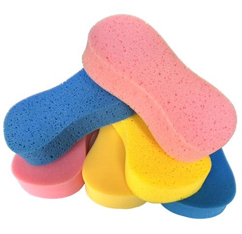 JUWANTU 6Pack Car Wash Sponges Large Sponges Colorful Extra Thick Foam for AllPurpose Cleaning Ideal Washing Sponges for Car Bathroom Kitchen Household - Image 1