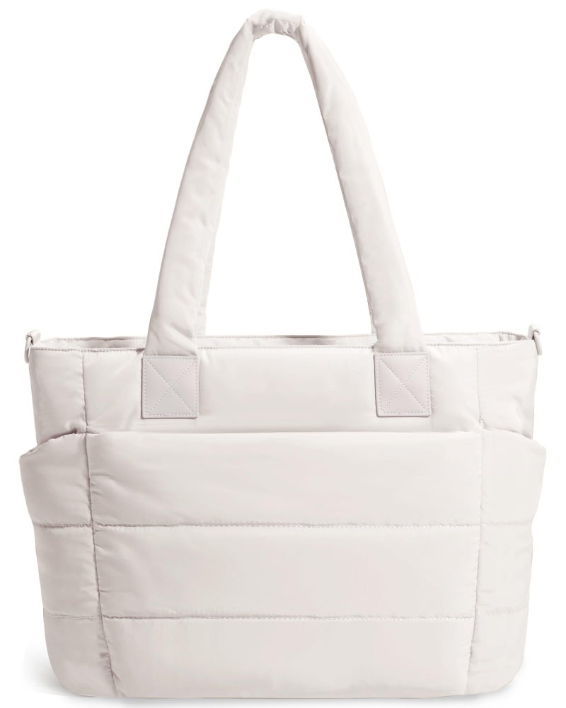 GASSDA Tote Bag for Women Lightweight Puffer Tote Bag Large Nurse Bags Handbag with Pockets Zipper Closure for Work Travel - Image 1