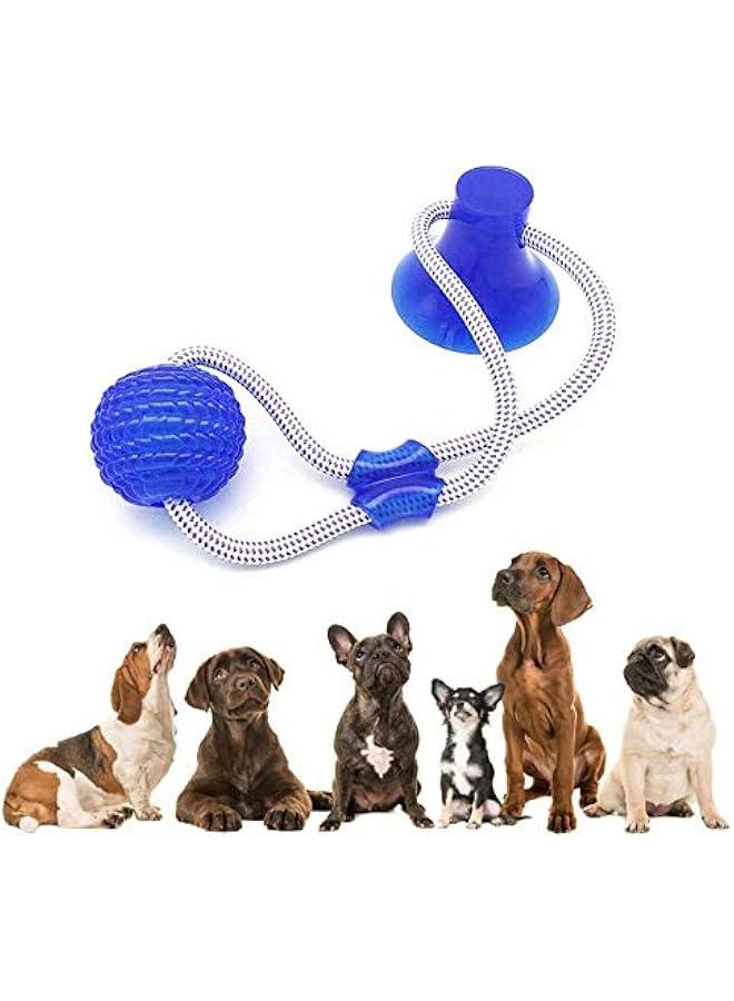 لعبة مطاطية للكلاب بحبل قاعدة تثبيت - للشد والسحب والمضغ واللعب - Image 1