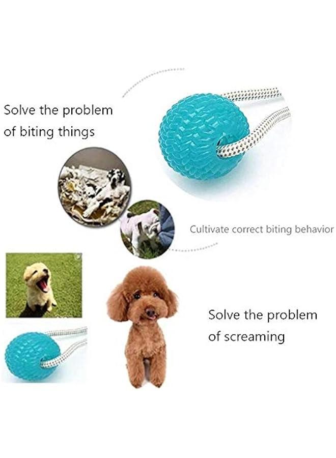 لعبة مطاطية للكلاب بحبل قاعدة تثبيت - للشد والسحب والمضغ واللعب - Image 5