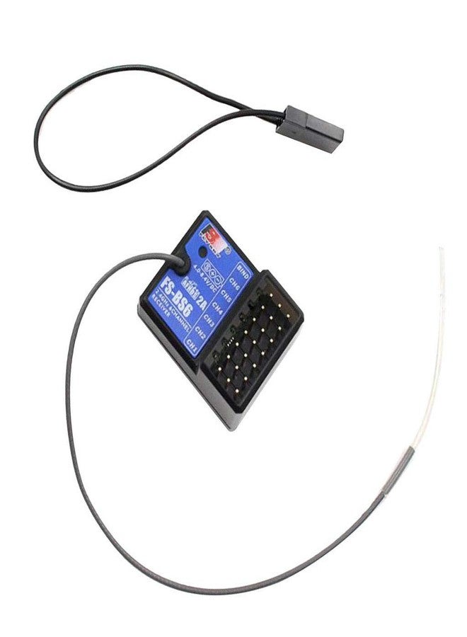جهاز استقبال HOBBYMATE Flysky FS-BS6 لجهاز إرسال/تحكم عن بعد لسيارة التحكم عن بعد FS-GT5، 6 قنوات مع نظام تثبيت جيروسكوبي - Image 3