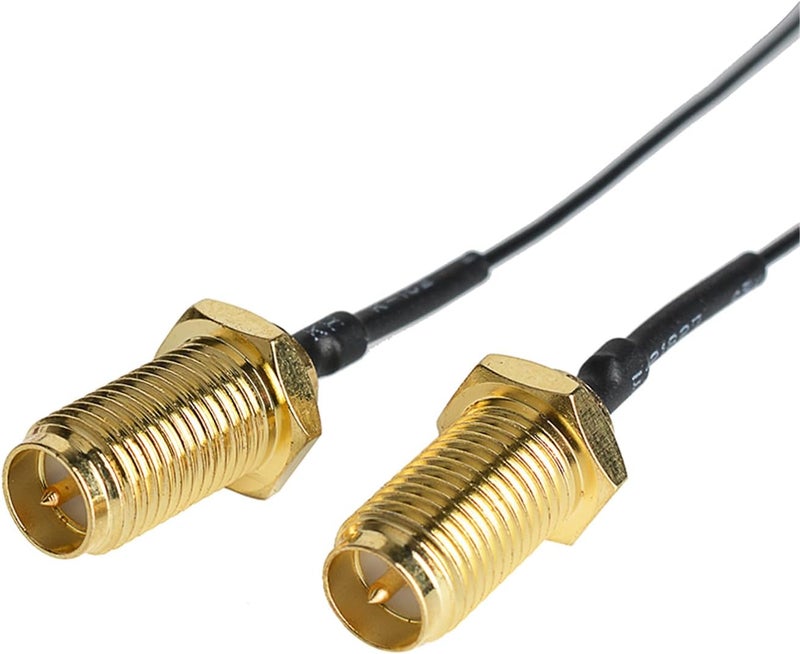 HIGHFINE 2 x 6dBi 2.4GHz 5GHz Dual Band WiFi RP-SMA Male Antenna+2 x 35CM RP-SMA IPEX MHF4 Pigtail Cable for M.2 NGFF WiFi WLAN Card - Image 5