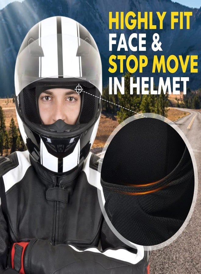 JOEYOUNG Motorcycle Balaclava for Men Quick Sweat Wicking Helmet Liner for Professional Motorcycling Beanie Cap Black - Image 4