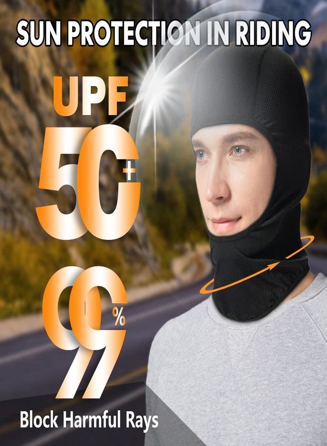 JOEYOUNG Motorcycle Balaclava for Men Quick Sweat Wicking Helmet Liner for Professional Motorcycling Beanie Cap Black - Image 5