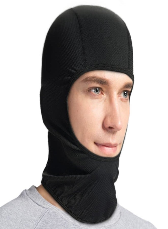 JOEYOUNG Motorcycle Balaclava for Men Quick Sweat Wicking Helmet Liner for Professional Motorcycling Beanie Cap Black - Image 1