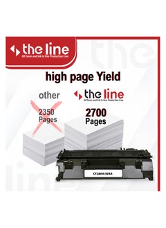 The Line The line 80A 05A CF280A CE505A Toner Cartridge Compatible with HP LaserJet Pro 400 M410 M401D M401A M401N M401DN M401DW M425DW M425DN P2030 P2035 Printer N P205 0 P2055D P2055DN  Black  - Image 4