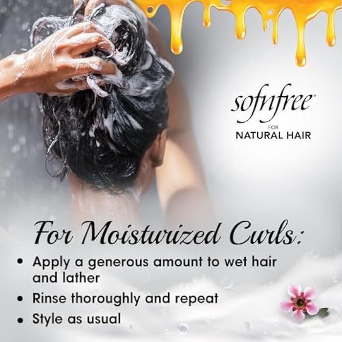 SOFNFREE SOF N' FREE Hydration Shampoo with Manuka Honey Natural Hair Butter and Hair Moisturizer for Coily & Curly Hair - 11.83 Fl Oz (Pack of 1) - Image 4