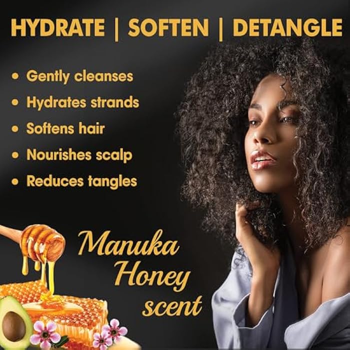 SOFNFREE SOF N' FREE Hydration Shampoo with Manuka Honey Natural Hair Butter and Hair Moisturizer for Coily & Curly Hair - 11.83 Fl Oz (Pack of 1) - Image 5