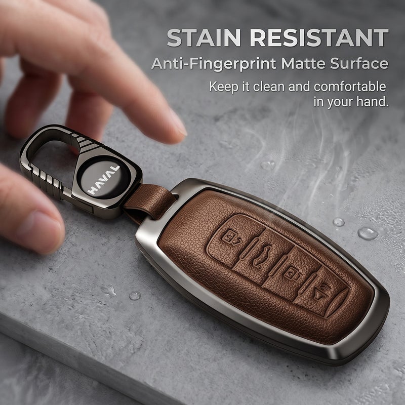 Zinc Alloy Car Key Case For Haval H6 H9 H2 H7 Old M6 Keychain Remote Cover Shell Housing Fob Accessories  (Black) - Image 5