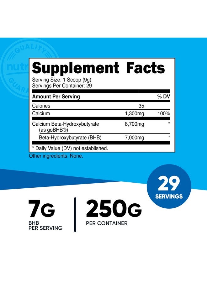 Nutricost Calcium BHB (250g) Unflavored - Calcium Ketone Salt - Non-GMO Gluten-Free - Image 2