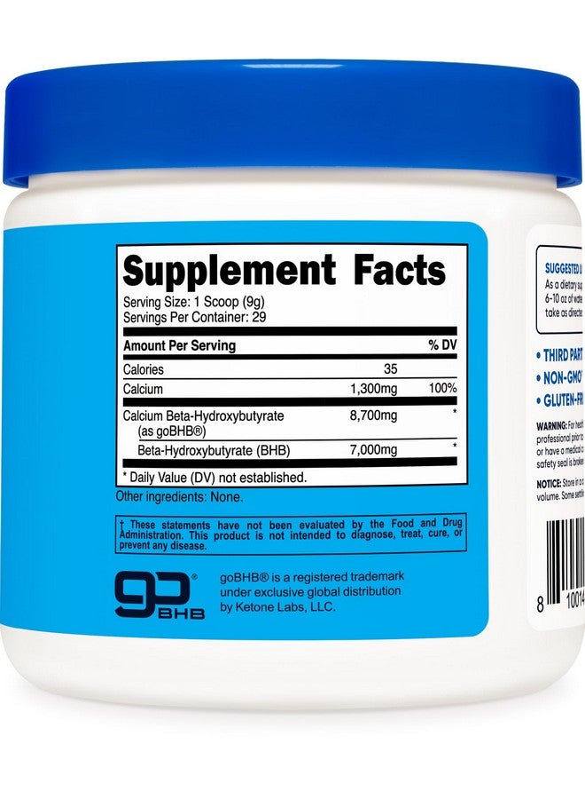 Nutricost Calcium BHB (250g) Unflavored - Calcium Ketone Salt - Non-GMO Gluten-Free - Image 5