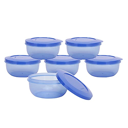 Cutting EDGE 600ml Eco-Storage Plastic Container & Organizer Set of 6 for Kitchen, Refrigerator, Lunch & Food Storage (Light Blue) - Image 4