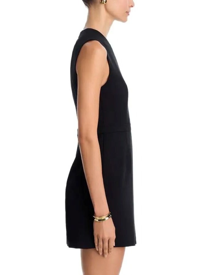 French Connection Whisper High Neck Skirt Mini Dress - Image 2