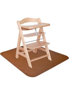 Linkidea Linkidea Vegan Leather Splat Mat for Under High Chair Floor Protector  - Image 5