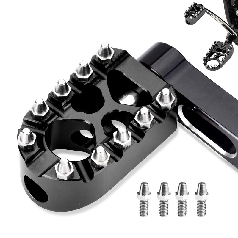 Goldfire Motorcycle Shifter Peg Anti-Skid Gear Knurled Shift Peg 360Â° Roating MX Chopper Bobber Style For H-D Touring Softail Sportster Dyna (Black)
