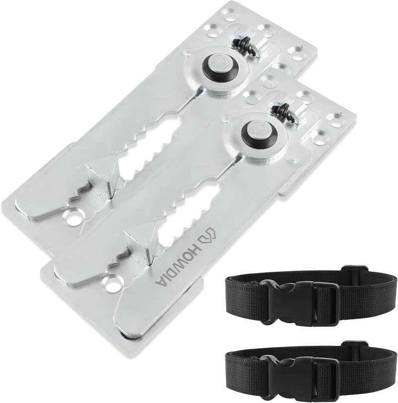 HOWDIA Sectional Couch Connectors Sofa Straps Heavy-Duty Couch Connector Adjustable Strap for Sliding Sofas, Keep Your Sectional Sofa Together, Easy Installation 4 Pack(2 Sets) - Image 1