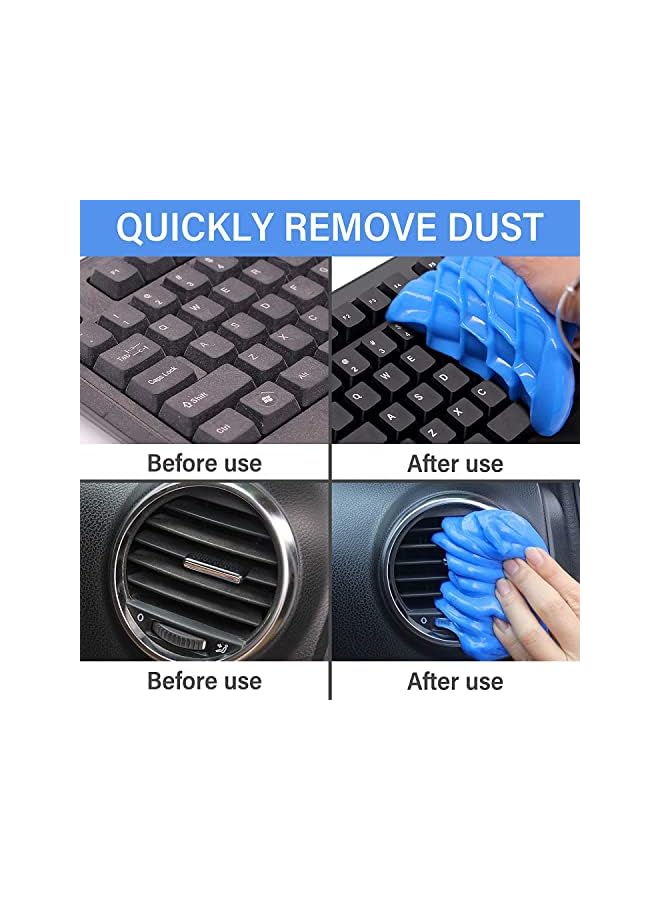 PROMASS Cleaning Gel for Car, Keyboard Cleaner, Automotive Dust Cleaning Kit Universal Detailing Car Crevice Cleaner Auto Air Vent Removal Putty Cleaning Cleaner for Car Vents, PC, Laptops, Cameras (2 Pcs) - Image 3