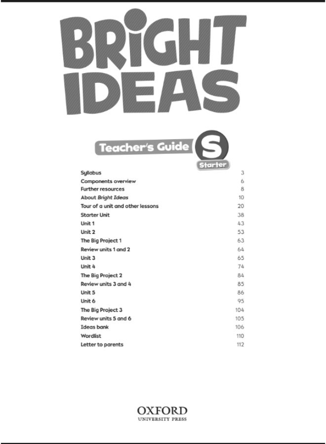 Oxford Bright Ideas -  English Course for Children _starter_teachers_book - Image 2