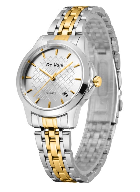 Women Wrist Watch , Stainless Steel, Calendar