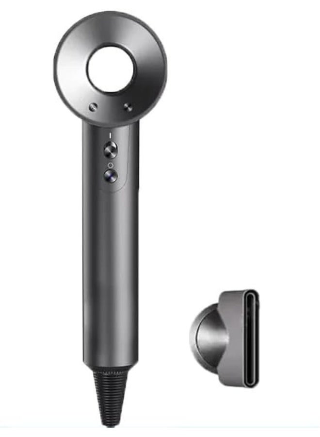 SAFENHAND High Power Leafless Hair Dryer, 3-Level Constant Temperature, High-Speed, Low Decibel, Negative Ions Technology, Strong Wind, Ideal for Home and Bathroom Use (GREY) - Image 1